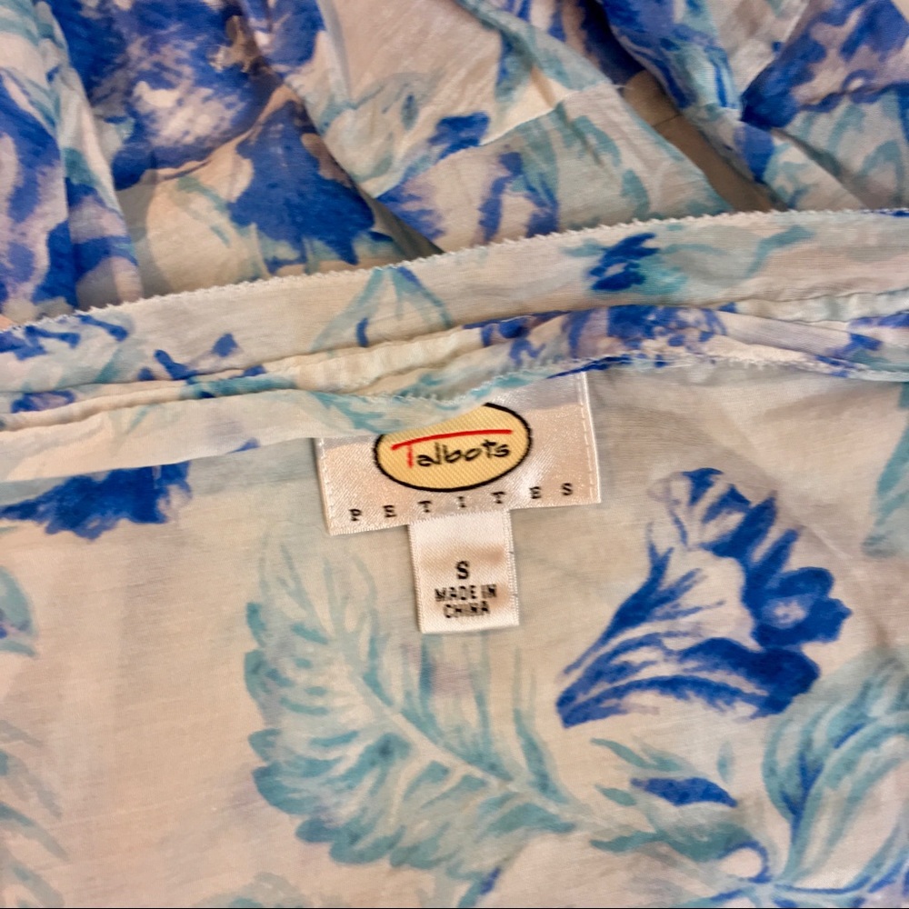 Talbots Blue Floral - Picture 4 of 5